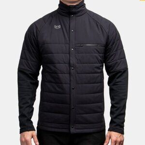 Warroad Ace Hybrid Jacket Men Black Lightweight Puffer Fleece Back XL